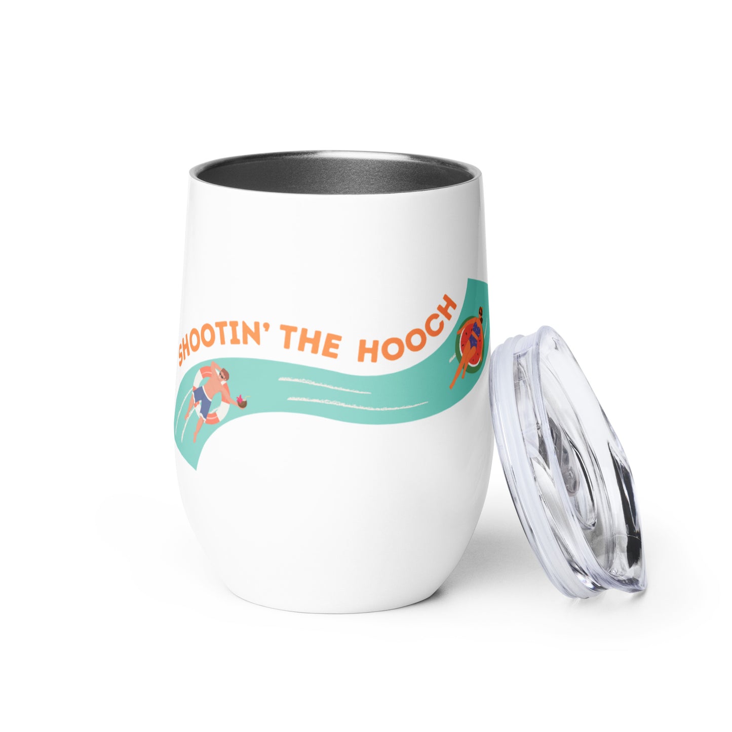 Shootin' The Hooch Wine Tumbler